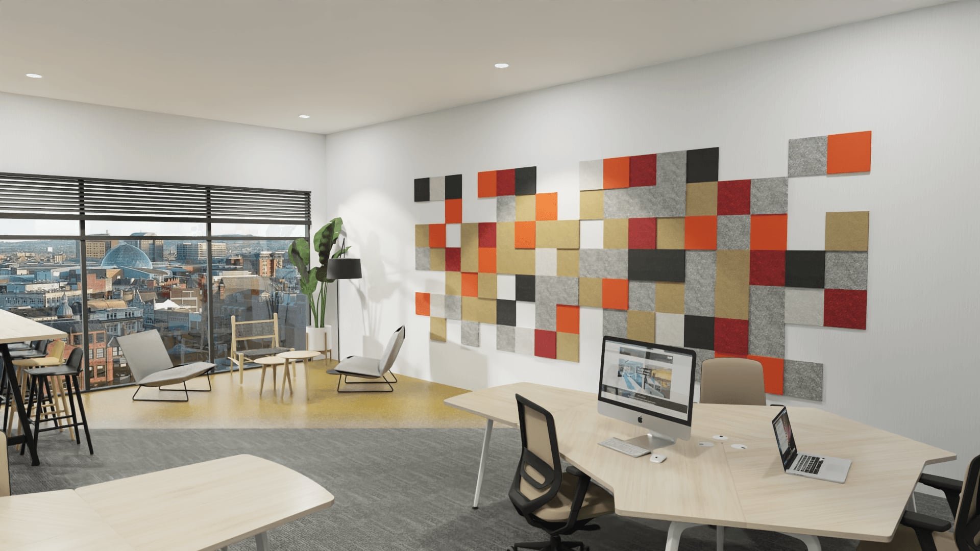 אריחים אקוסטיים ALPHA TILE