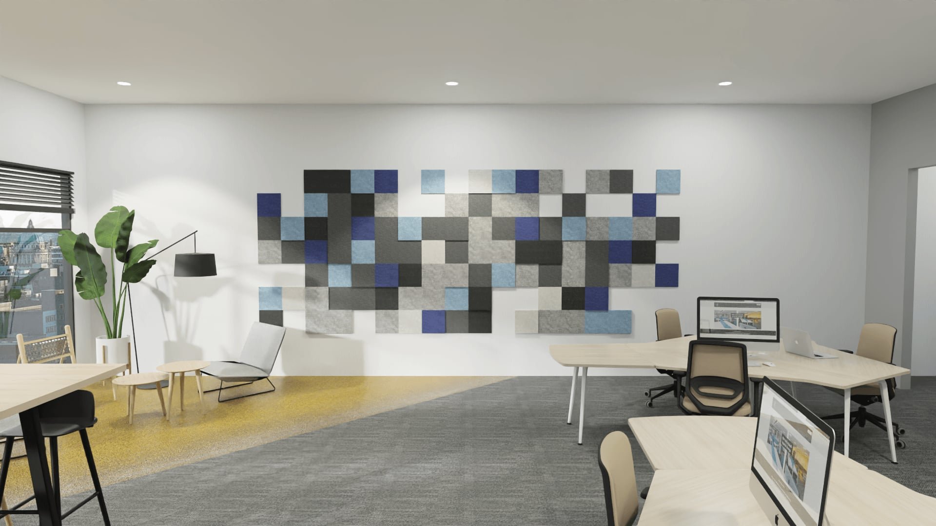 אריחים אקוסטיים ALPHA TILE - 7